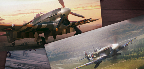 Plagis' Spitfire LF. Mk IXc and the Typhoon Mk.Ib