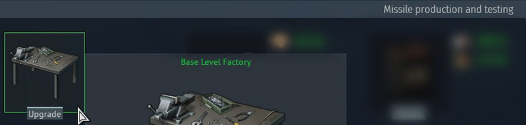 The Factory that you can upgrade!
